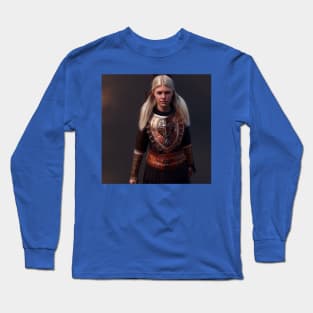 Viking Shield Maiden Long Sleeve T-Shirt